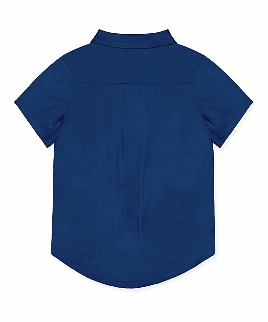 Coupon ✔️ Millie & Maxx Navy Short-Sleeve Button-Up - Toddler & Boys For Kids 🎁 2 Coupon ✔️ Millie & Maxx Navy Short-Sleeve Button-Up - Toddler & Boys For Kids 🎁 - Image 2