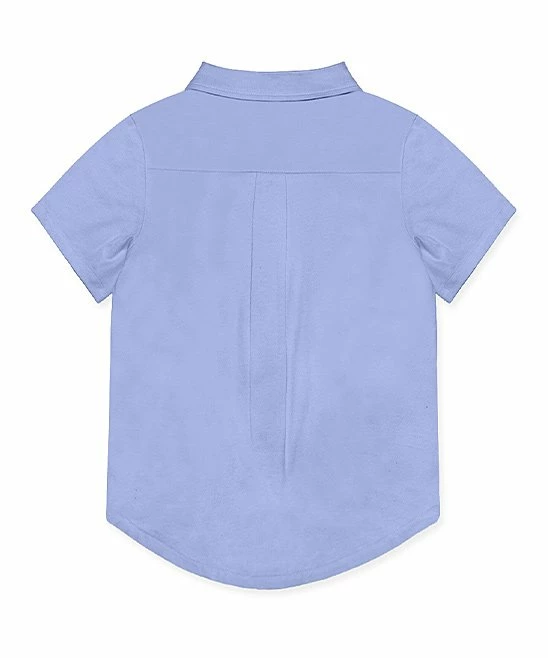 New 🎁 Millie & Maxx Periwinkle Short-Sleeve Button-Up - Toddler For Kids 🤩 2 New 🎁 Millie & Maxx Periwinkle Short-Sleeve Button-Up - Toddler For Kids 🤩 - Image 2