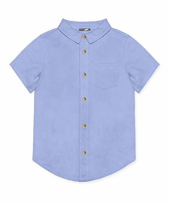 New 🎁 Millie & Maxx Periwinkle Short-Sleeve Button-Up - Toddler For Kids 🤩 1 New 🎁 Millie & Maxx Periwinkle Short-Sleeve Button-Up - Toddler For Kids 🤩
