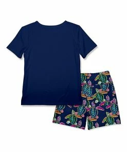 Brand new 🌟 Millie & Maxx Navy Sea Turtle Henley & Shorts - Toddler For Kids ✔️ -Millie Loves Lily Shop zu101445146 alt 2 tm1642525467