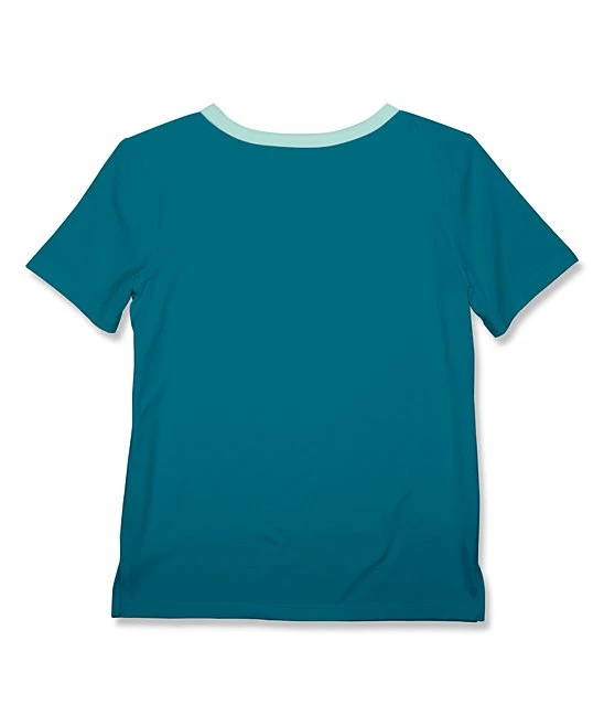 Budget ๐ Millie & Maxx Teal & Mint Constrast-Trim Henley - Toddler & Boys For Kids ๐ 2 Budget ๐ Millie & Maxx Teal & Mint Constrast-Trim Henley - Toddler & Boys For Kids ๐ - Image 2
