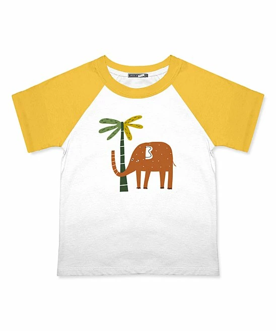 Brand new 🥰 Millie & Maxx White Jungle Jam Crewneck Raglan Tee - Boys For Kids 😀