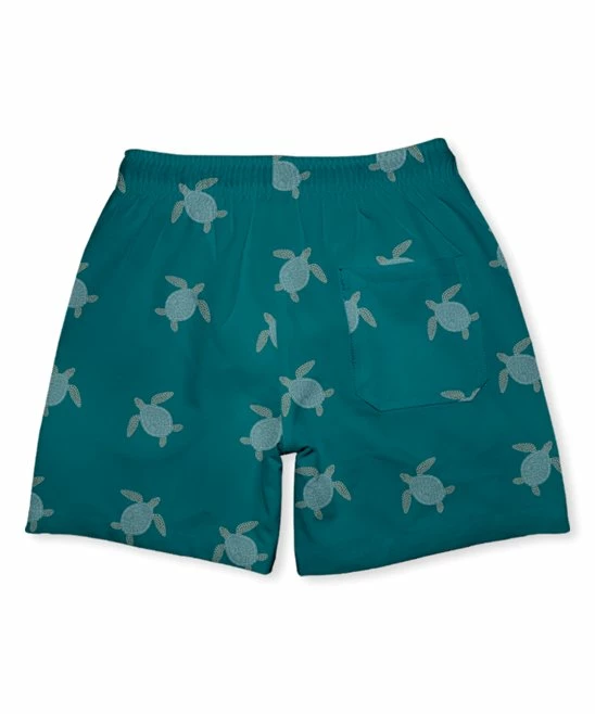 Flash Sale ๐ Millie & Maxx Dark Teal Millie Turtle Swim Trunks - Boys For Kids ๐ 3 Flash Sale ๐ Millie & Maxx Dark Teal Millie Turtle Swim Trunks - Boys For Kids ๐ - Image 3