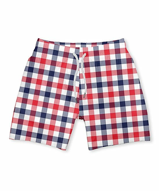 Coupon ๐ Millie & Maxx Navy & Red Gingham Swim Trunks - Infant, Toddler & Boys For Kids ๐ฏ 1 Coupon ๐ Millie & Maxx Navy & Red Gingham Swim Trunks - Infant, Toddler & Boys For Kids ๐ฏ