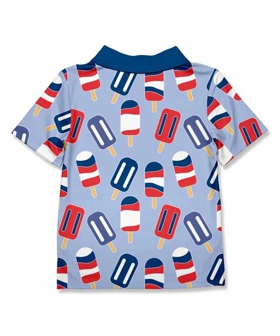 Wholesale ❤️ Millie & Maxx Periwinkle & Navy Ice Pops Polo - Boys For Baby & Maternity 😍 - Image 4