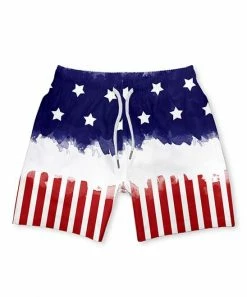Best deal ⌛ Millie & Maxx Navy & Red Stars & Stripes Swim Trunks - Toddler For Kids 🛒