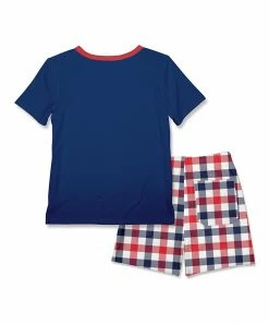 Brand new 💯 Millie & Maxx Navy & Red Pocket Henley & Americana Check Pocket Shorts - Toddler & Boys For Kids 💯 5 Brand new 💯 Millie & Maxx Navy & Red Pocket Henley & Americana Check Pocket Shorts - Toddler & Boys For Kids 💯 -Millie Loves Lily Shop zu105043848 alt 2 tm1651442131