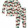 Cheap 🤩 Millie & Maxx Cream & Red Trucker's 🔔 Christmas Pajama Set - Toddler & Boys For Kids ✨