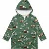 Deals ✔️ Millie & Maxx Green Town Trucks Pocket Hooded Raincoat - Toddler & Boys For Kids 😉