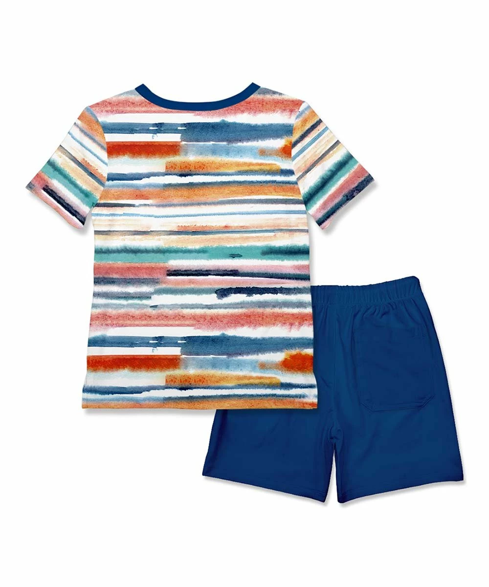 Coupon ๐ Millie & Maxx Cream Riptide Stripe Henley & Navy Pocket Shorts - Toddler & Boys For Kids โญ 3 Coupon ๐ Millie & Maxx Cream Riptide Stripe Henley & Navy Pocket Shorts - Toddler & Boys For Kids โญ - Image 3