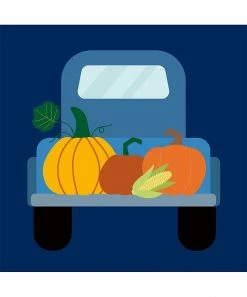 Alternative view of Budget 😀 Millie & Maxx Navy Pumpkin Truck Long-Sleeve Crewneck Tee - Boys For Kids ✨