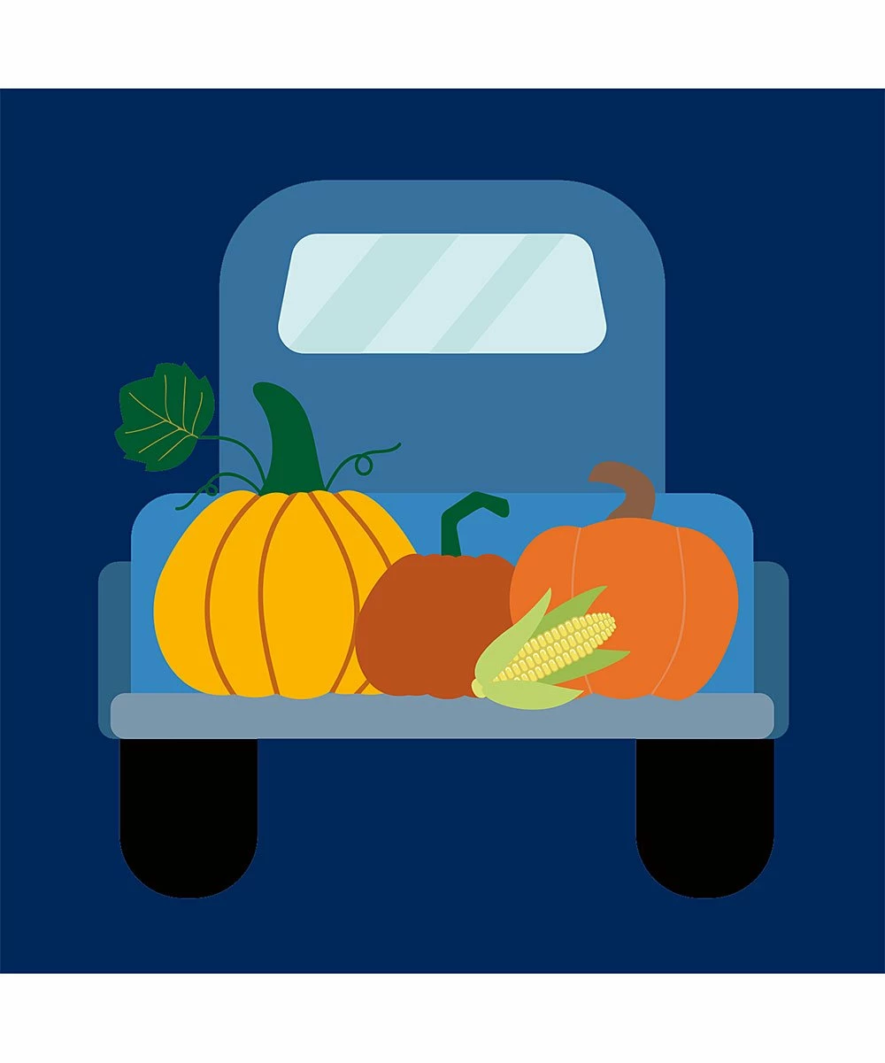 Budget 😀 Millie & Maxx Navy Pumpkin Truck Long-Sleeve Crewneck Tee - Boys For Kids ✨ 2 Budget 😀 Millie & Maxx Navy Pumpkin Truck Long-Sleeve Crewneck Tee - Boys For Kids ✨ - Image 2