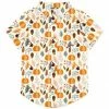 Best deal 🛒 Millie & Maxx Cream & Orange Autumn Frost Short-Sleeve Button-Up - Boys For Kids 😉
