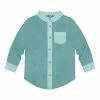 Wholesale 🔔 Millie & Maxx Nile Blue & Mint Long-Sleeve Button-Up - Toddler & Boys For Kids 😀