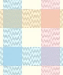 Alternative view of Budget 😀 Millie & Maxx Light Blue & Pink Pastel Plaid Polo - Toddler & Boys For Kids 💯