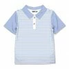 Best deal 🔔 Millie & Maxx Periwinkle & White Stripe Polo - Infant, Toddler & Boys For Kids 🧨