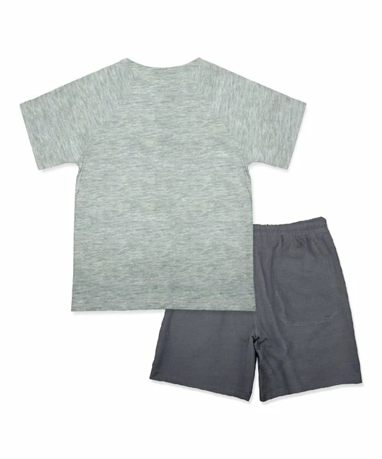 Cheapest 💯 Millie & Maxx Gray Transport Vehicle Tee & Dark Gray Drawstring Shorts - Infant, Toddler & Boys For Kids 🔔 3 Cheapest 💯 Millie & Maxx Gray Transport Vehicle Tee & Dark Gray Drawstring Shorts - Infant, Toddler & Boys For Kids 🔔 - Image 3