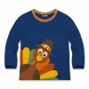 Outlet 🌟 Millie & Maxx Navy Turkey Long-Sleeve Raglan Tee - Infant & Toddler For Kids 👍