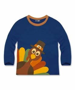 Outlet 🌟 Millie & Maxx Navy Turkey Long-Sleeve Raglan Tee - Infant & Toddler For Kids 👍