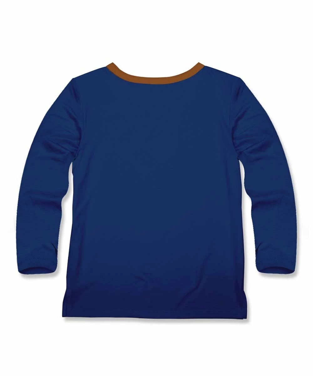 Cheap โ๏ธ Millie & Maxx Navy & Caramel Cafรฉ Pocket Henley - Infant For Kids ๐ 2 Cheap โ๏ธ Millie & Maxx Navy & Caramel Cafรฉ Pocket Henley - Infant For Kids ๐ - Image 2