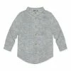 Discount 🎁 Millie & Maxx Heather Gray Long-Sleeve Button-Up - Toddler & Boys For Kids 🌟