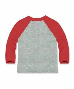 Flash Sale ⌛ Millie & Maxx Heather Gray & Red Pickup Truck Raglan Tee - Toddler For Kids 😉 -Millie Loves Lily Shop zu108680867 alt 3 tm1662160714