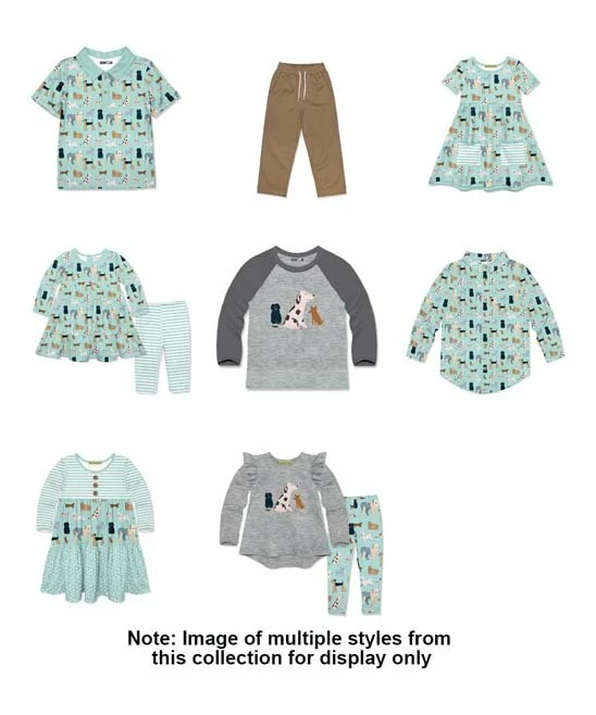 Best Sale ๐ Millie & Maxx Heather Gray & Charcoal ๐ Doggy ๐ Dog Long-Sleeve Raglan Tee - Infant, Toddler & Boys For Kids ๐ - Image 2