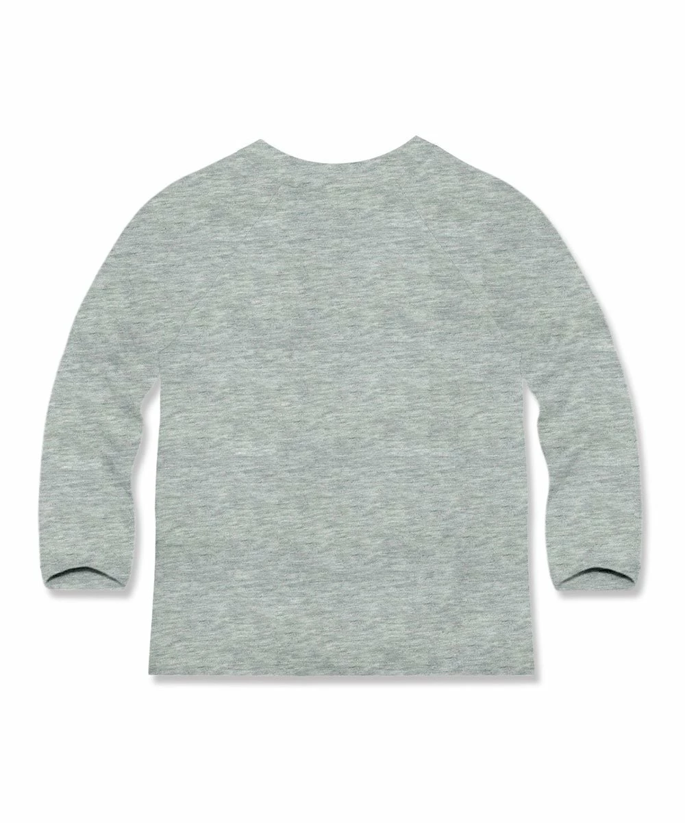 Discount 🥰 Millie & Maxx Heather Gray Santa Map Crewneck Raglan Tee - Infant, Toddler & Boys For Kids ⌛ - Image 2