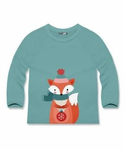 Flash Sale 🌟 Millie & Maxx Nile Blue Fox Long-Sleeve Raglan Tee - Toddler & Boys For Kids ✨