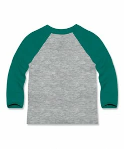 Hot Sale ⌛ Millie & Maxx Heather Gray & Green Reindeer Raglan Tee - Toddler For Kids 😍 -Millie Loves Lily Shop zu109158148 alt 2 tm1664039252