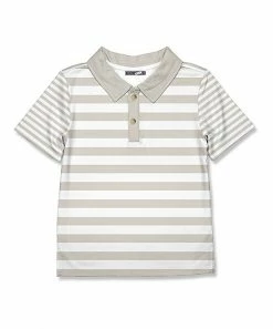 Top 10 🥰 Millie & Maxx Gray & White Stripe Polo - Boys For Baby & Maternity 💯