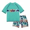 Best Pirce 😉 Millie & Maxx Teal Ocean Animals Rashguard Set - Infant For Baby & Maternity 😍