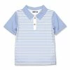 Cheapest 😉 Millie & Maxx Periwinkle & White Stripe Polo - Toddler For Kids 🌟