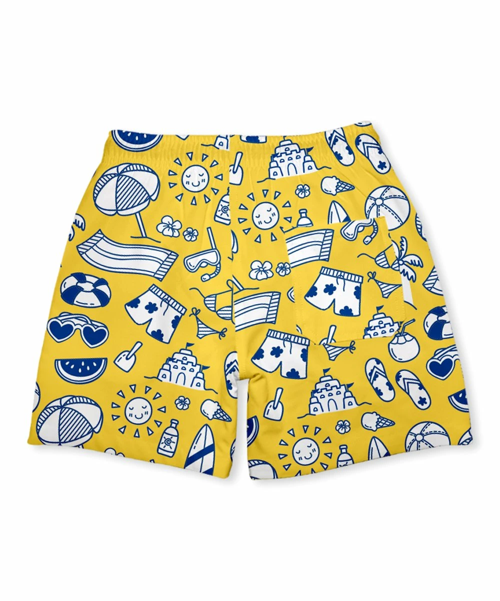 New ๐ Millie & Maxx Yellow On The Beach Boardshorts - Boys For Kids ๐คฉ 3 New ๐ Millie & Maxx Yellow On The Beach Boardshorts - Boys For Kids ๐คฉ - Image 3