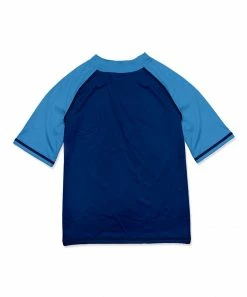 Alternative view of Hot Sale 💯 Millie & Maxx Navy & Blue Short-Sleeve Rashguard - Boys For Kids 🔔