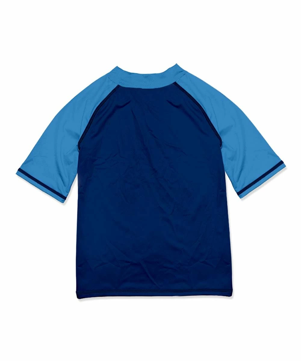 Hot Sale ๐ฏ Millie & Maxx Navy & Blue Short-Sleeve Rashguard - Boys For Kids ๐ 2 Hot Sale ๐ฏ Millie & Maxx Navy & Blue Short-Sleeve Rashguard - Boys For Kids ๐ - Image 2
