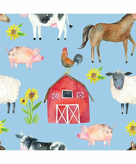 Brand new π― Millie & Maxx Sky Blue Cow & Farm Animal Short-Sleeve Rashguard Set - Infant, Toddler & Boys For Kids β 2 Brand new π― Millie & Maxx Sky Blue Cow & Farm Animal Short-Sleeve Rashguard Set - Infant, Toddler & Boys For Kids β - Image 2