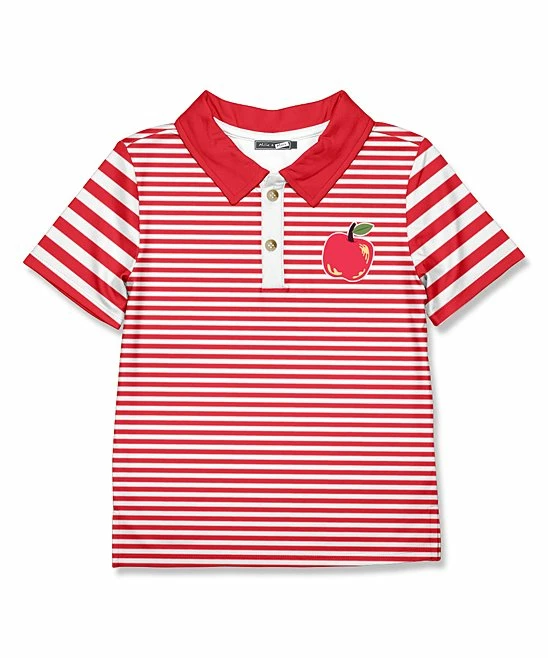 Best Sale ๐ฅฐ Millie & Maxx Red Stripe Apple Polo - Boys For Kids ๐ฅ 1 Best Sale ๐ฅฐ Millie & Maxx Red Stripe Apple Polo - Boys For Kids ๐ฅ