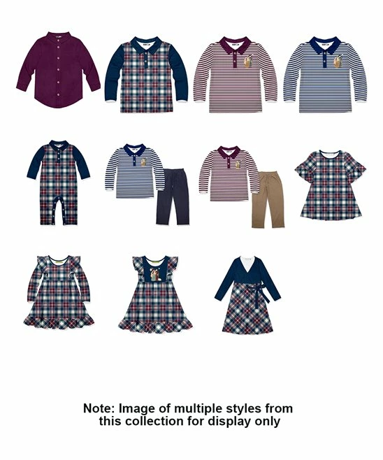 Best deal ๐ Millie & Maxx Navy & Red Plaid Long-Sleeve Polo - Boys For Baby & Maternity ๐งจ 3 Best deal ๐ Millie & Maxx Navy & Red Plaid Long-Sleeve Polo - Boys For Baby & Maternity ๐งจ - Image 3