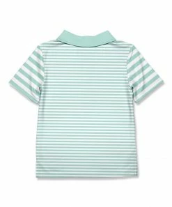 Brand new 😉 Millie & Maxx Mint Stripe Pumpkin & Truck Polo - Infant, Toddler & Boys For Kids 🤩 -Millie Loves Lily Shop zu99139590 alt 2 tm1633547346