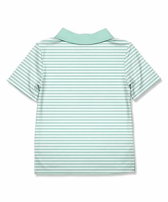 Budget 😀 Millie & Maxx Turquoise Stripe Watermelon Polo - Infant, Toddler & Boys For Kids ✔️ 2 Budget 😀 Millie & Maxx Turquoise Stripe Watermelon Polo - Infant, Toddler & Boys For Kids ✔️ - Image 2