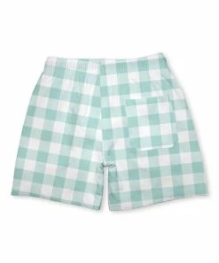 Best Sale 🧨 Millie & Maxx White & Mint Gingham Swim Trunks - Toddler & Boys For Kids ❤️ 5 Best Sale 🧨 Millie & Maxx White & Mint Gingham Swim Trunks - Toddler & Boys For Kids ❤️ -Millie Loves Lily Shop zu102366447 alt 2 tm1642613991