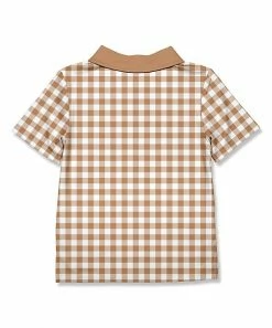 Coupon 💯 Millie & Maxx Tan & White Gingham Polo - Toddler For Kids 🛒 5 Coupon 💯 Millie & Maxx Tan & White Gingham Polo - Toddler For Kids 🛒 -Millie Loves Lily Shop zu102424437 alt 2 tm1640787212