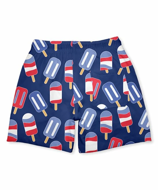 Best reviews of 🔔 Millie & Maxx Navy & Red Ice Pops Swim Trunks - Infant, Toddler & Boys For Kids 💯 - Image 3
