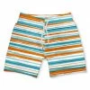 Best deal 👍 Millie & Maxx Orange Brushstroke Stripe Swim Trunks - Boys For Kids ✨