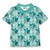 Budget 🧨 Millie & Maxx Turquoise Tie-Dye Turtle Short-Sleeve Polo - Toddler For Kids 😀