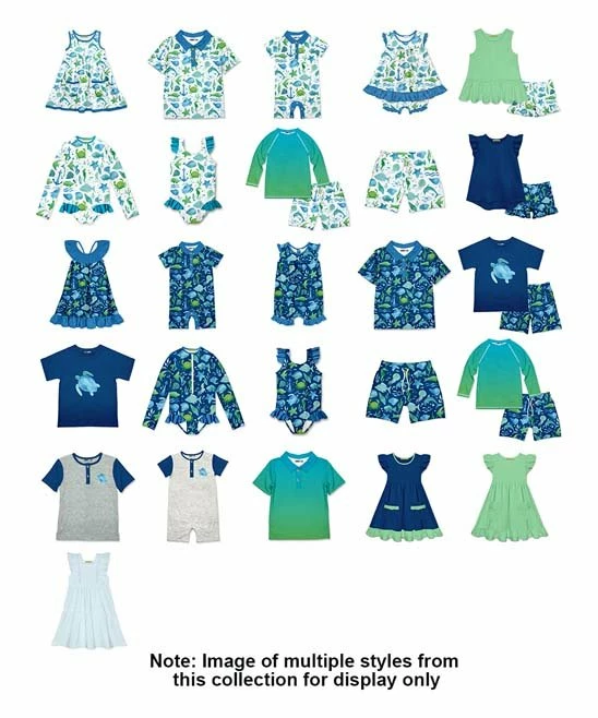 Hot Sale ❤️ Millie & Maxx White & Blue Watercolor Sea Short-Sleeve Polo - Boys For Kids ❤️ 2 Hot Sale ❤️ Millie & Maxx White & Blue Watercolor Sea Short-Sleeve Polo - Boys For Kids ❤️ - Image 2