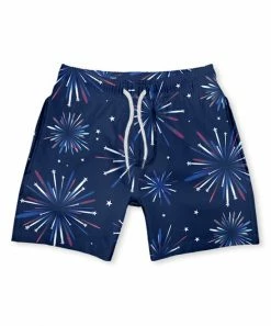 Wholesale 🎁 Millie & Maxx Navy Fireworks Swim Trunks - Infant, Toddler & Boys For Kids 🧨