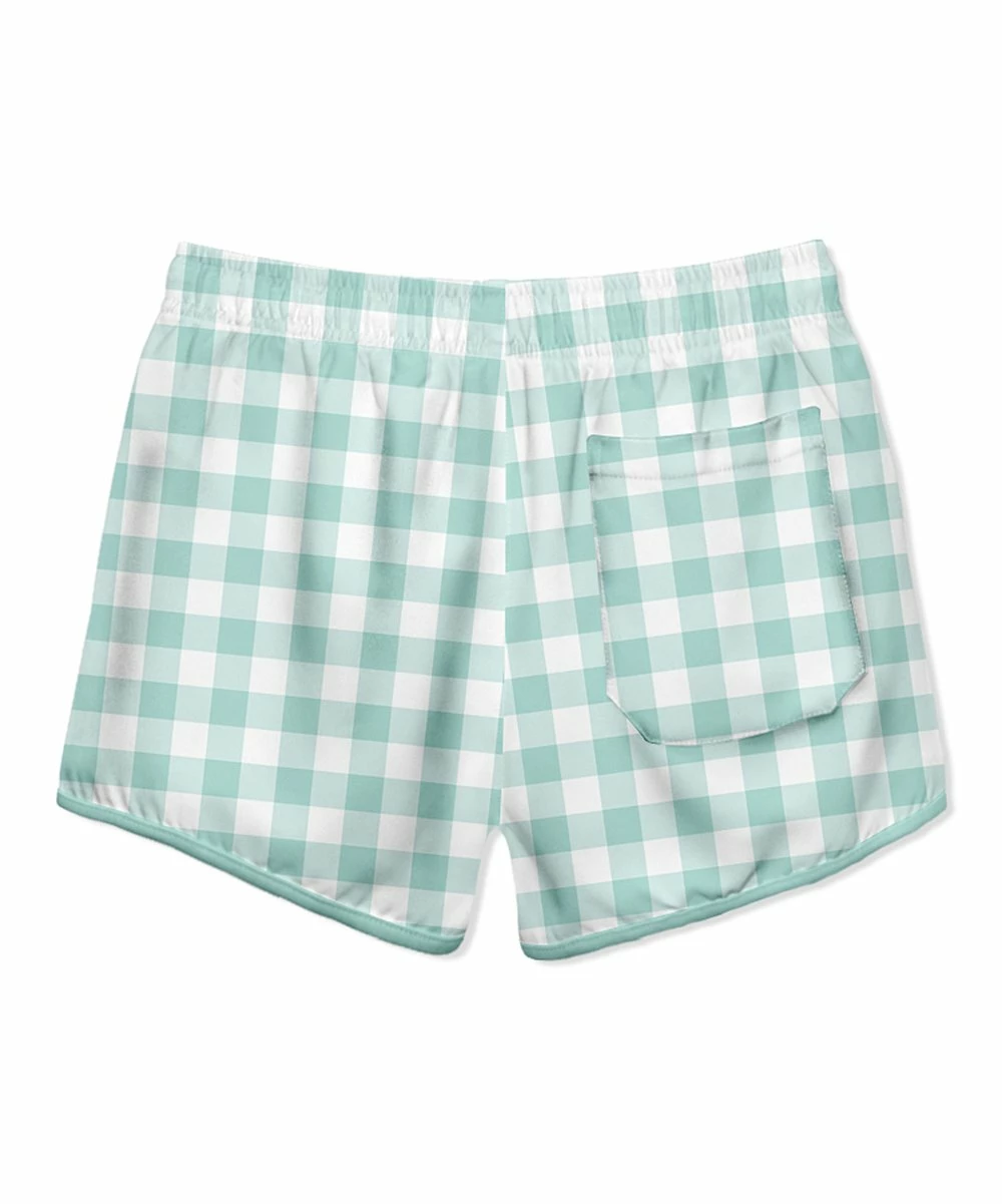 Wholesale ๐ Millie & Maxx Mint & White Gingham Swim Trunks - Toddler & Boys For Kids โ๏ธ - Image 2