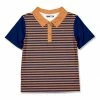 Cheap ⌛ Millie & Maxx Rust & Navy Stripe Polo - Boys For Kids ✨